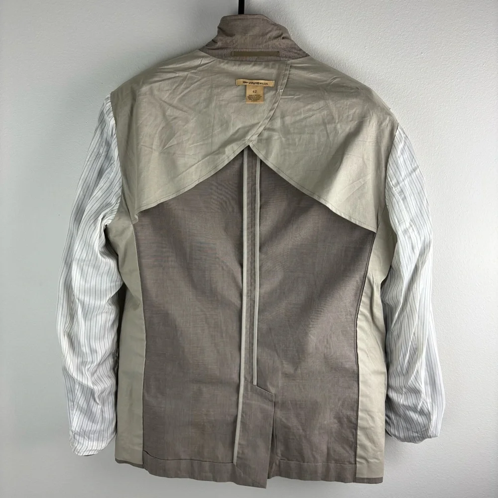John Varvatos USA Blazer Men’s Size 42 Jacket Wire Inserts Casual Sport Coat